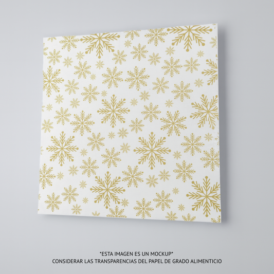 PAPEL COPOS DORADO