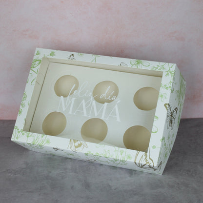 CUPCAKES 6 CON FRASE MAMÁ 2025