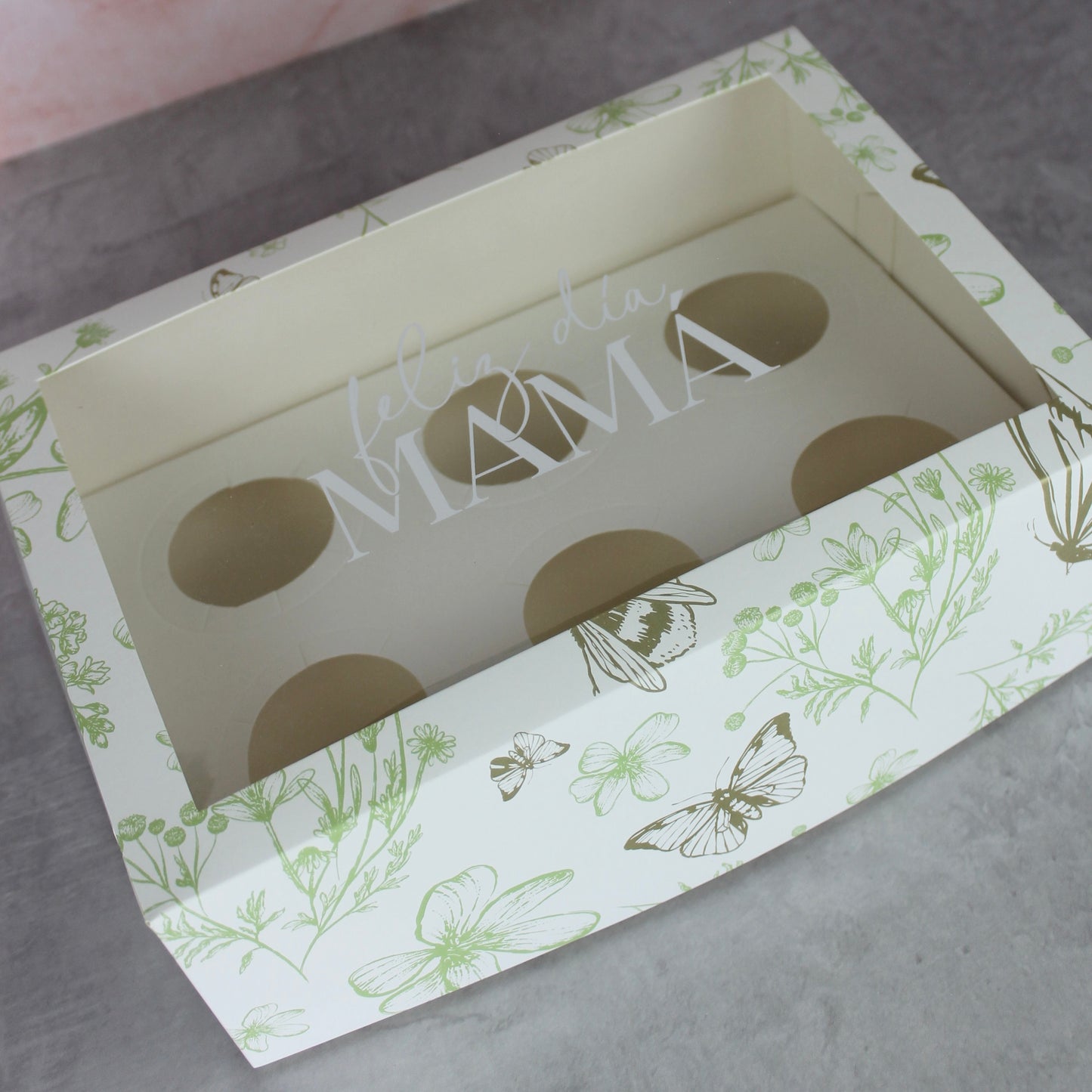 CUPCAKES 6 CON FRASE MAMÁ 2025