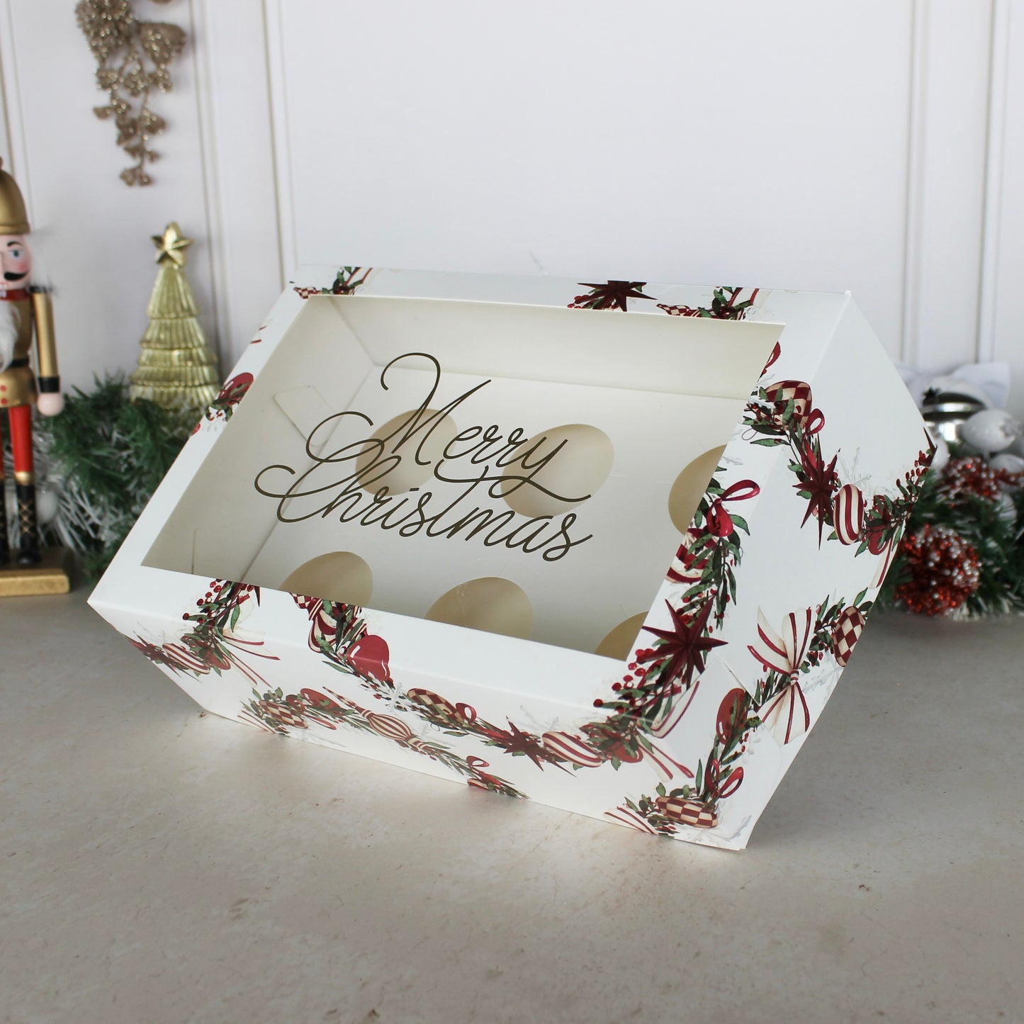 CUPCAKES 6 CON FRASE NAVIDAD 2025