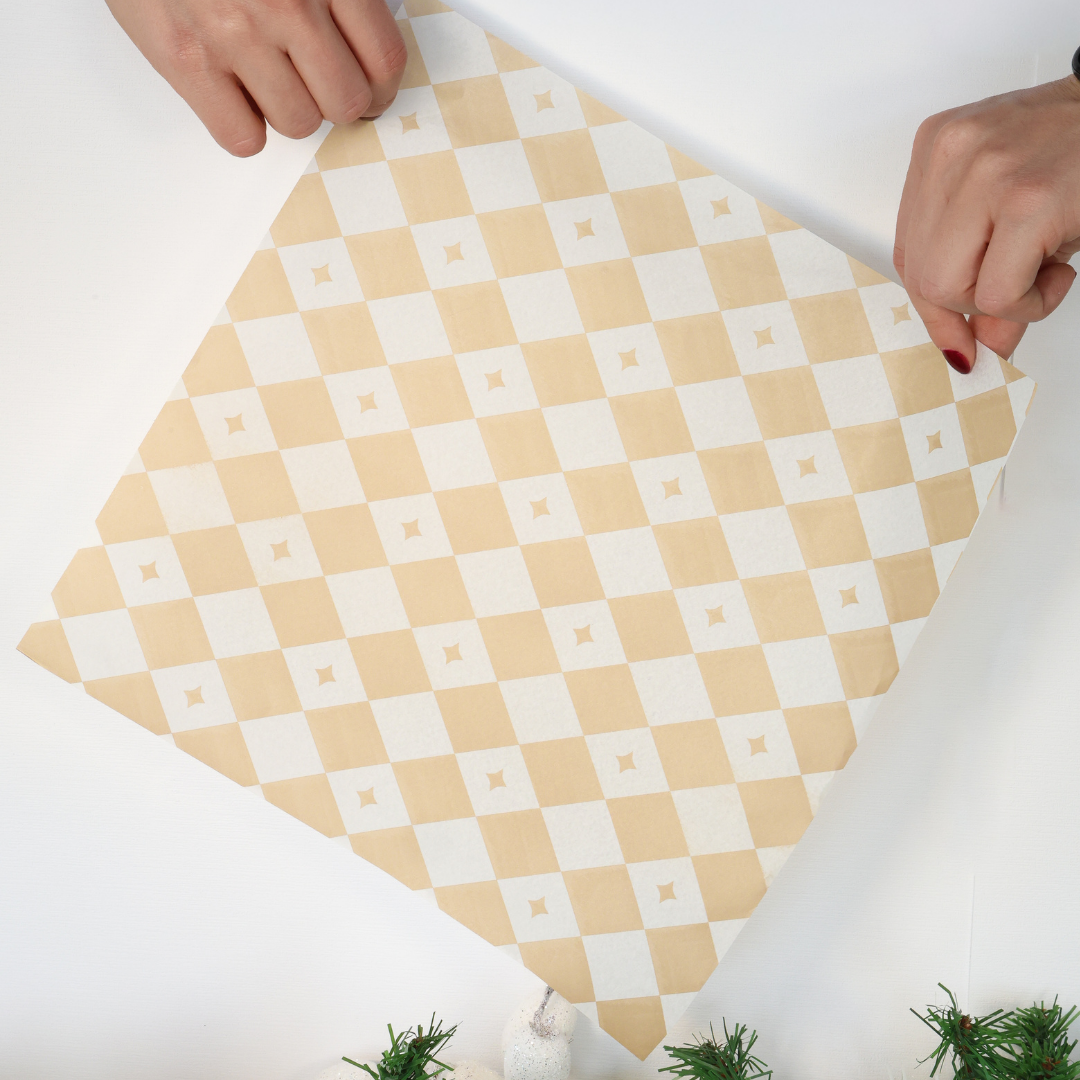 PAPEL ROMBOS DORADO