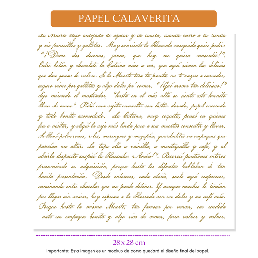 PAPEL CALAVERITA