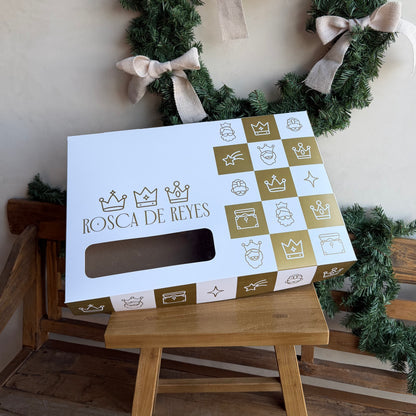 PREVENTA Caja para Rosca de Reyes Mediana